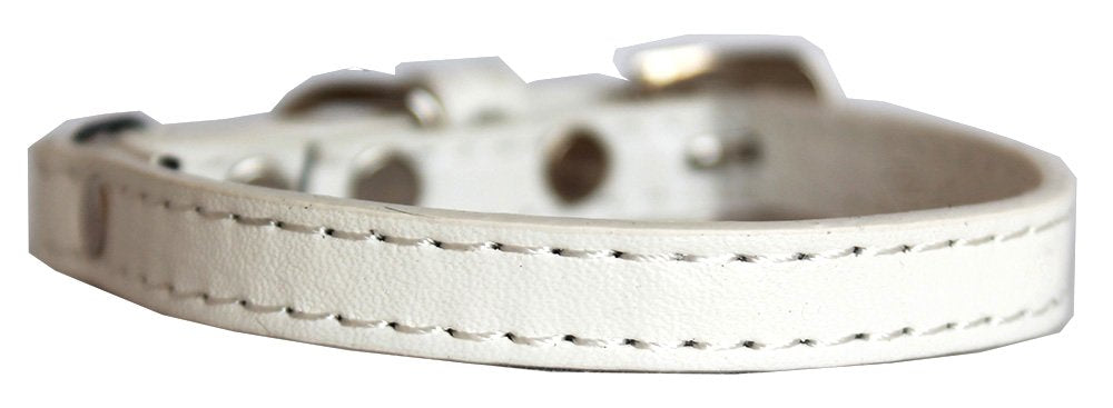 Mirage Pet Products Premium Plain Cat safety collar White Size 12