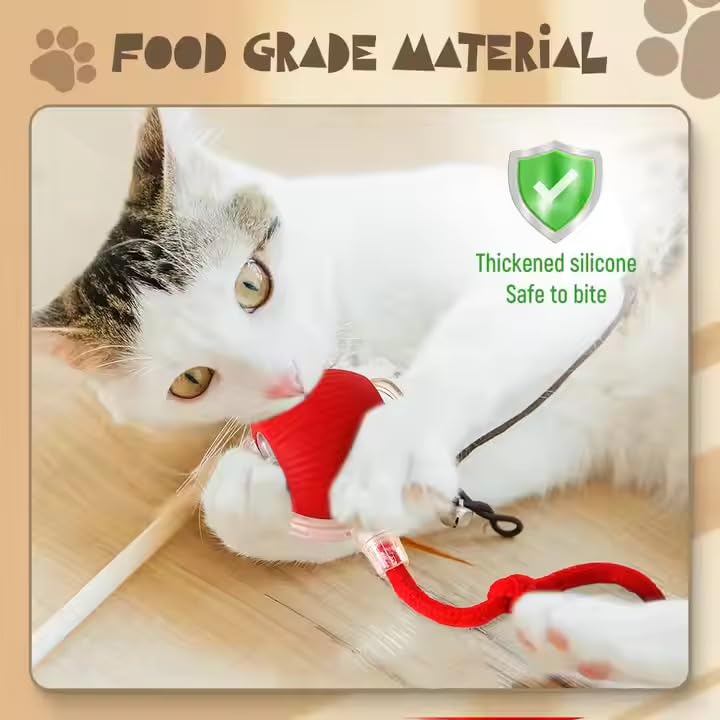 Zykornium Interactive Cat Ball Toy, Automatic Moving Smart Ball, Usb Rechargeable, Self-Rolling With Faux Tail, 360 Motion, Mimi