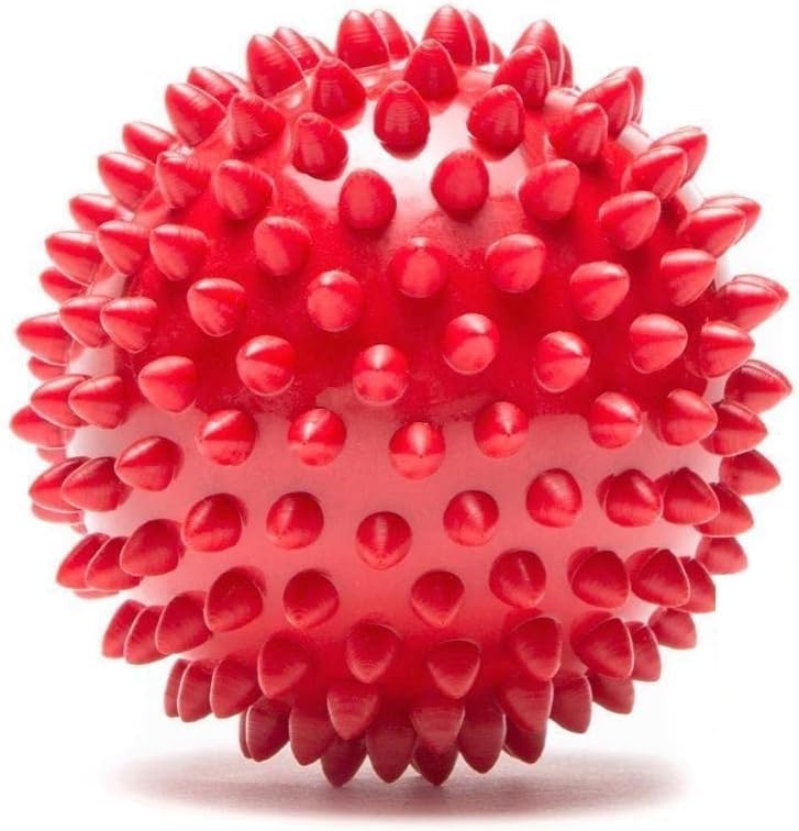 Puppies Natural Rubber Spike Ball  2.5Inch/ 6.35Cm | Suitable For Small To Medium Dogs And Puppies | Chewing, Teething, And Tra