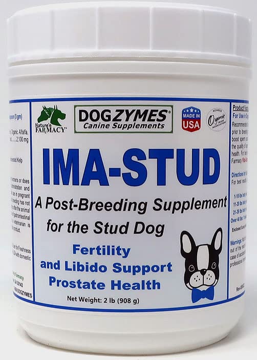 Dogzymes Ima Stud Daily Supplement Added to Food to Enhance The libido, Performance, Sperm Cell Development and Vitality of The 