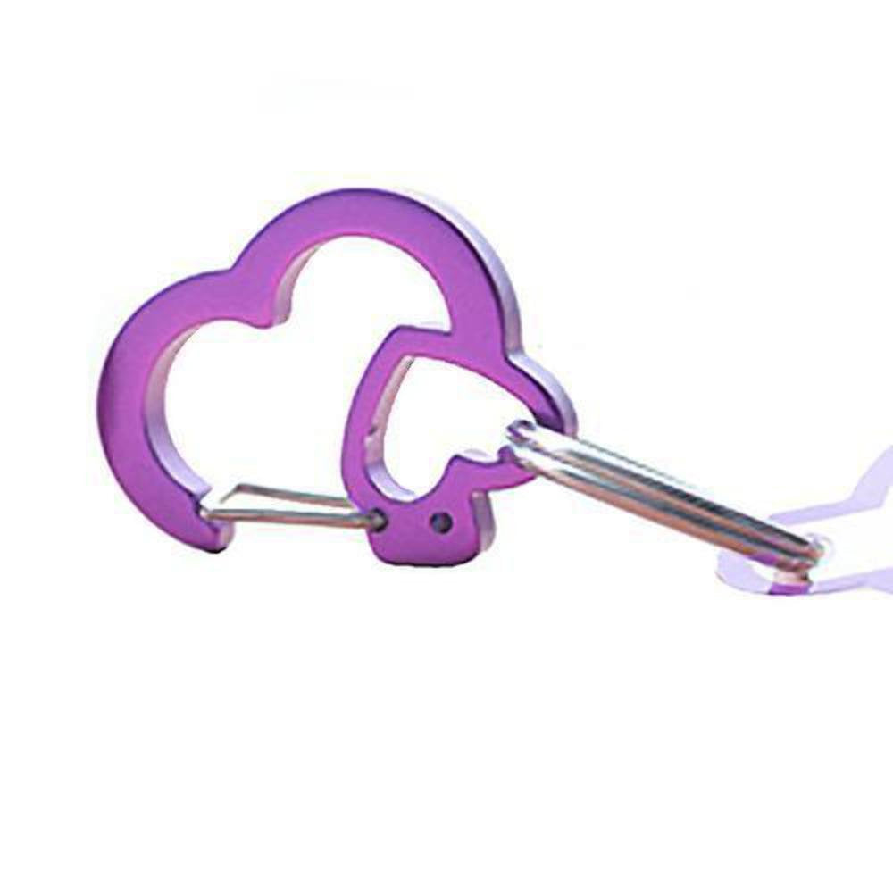 Rubit The Easy Dog Tag Rhinestone Heart Switch Clip, Small, 0.85-Inch Diameter, Purple