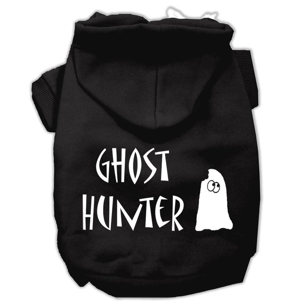 Mirage Pet Products Ghost Hunter Screen Print Pet Hoodies, Medium, Blue/Cream Lettering