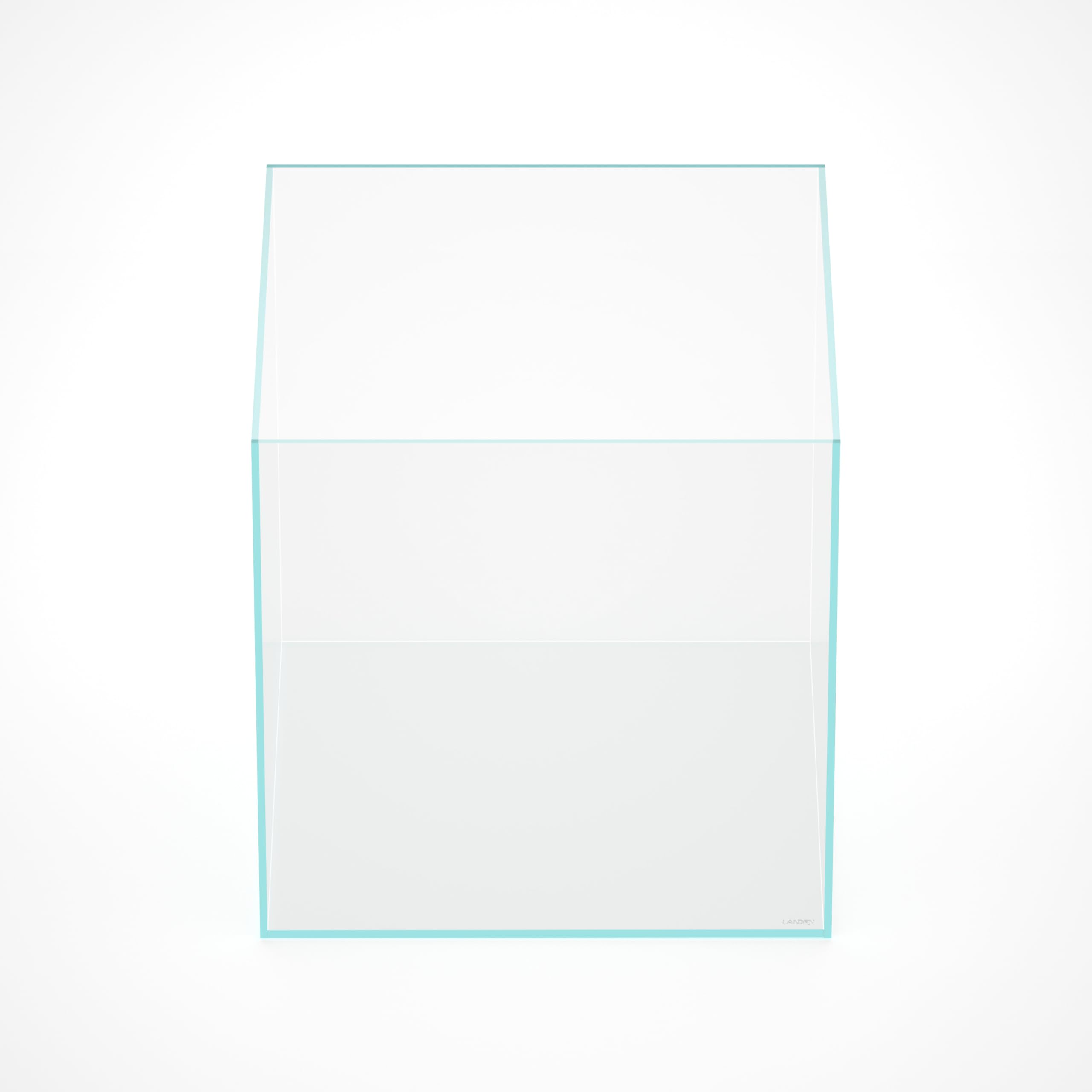 LANDEN 31 Gallon Cube Rimless Low Iron Aquarium Fish Tank,19.7'' L    19.7'' W    19.7'' H (50cm x 50cm x50cm) 6mm Thickness wit