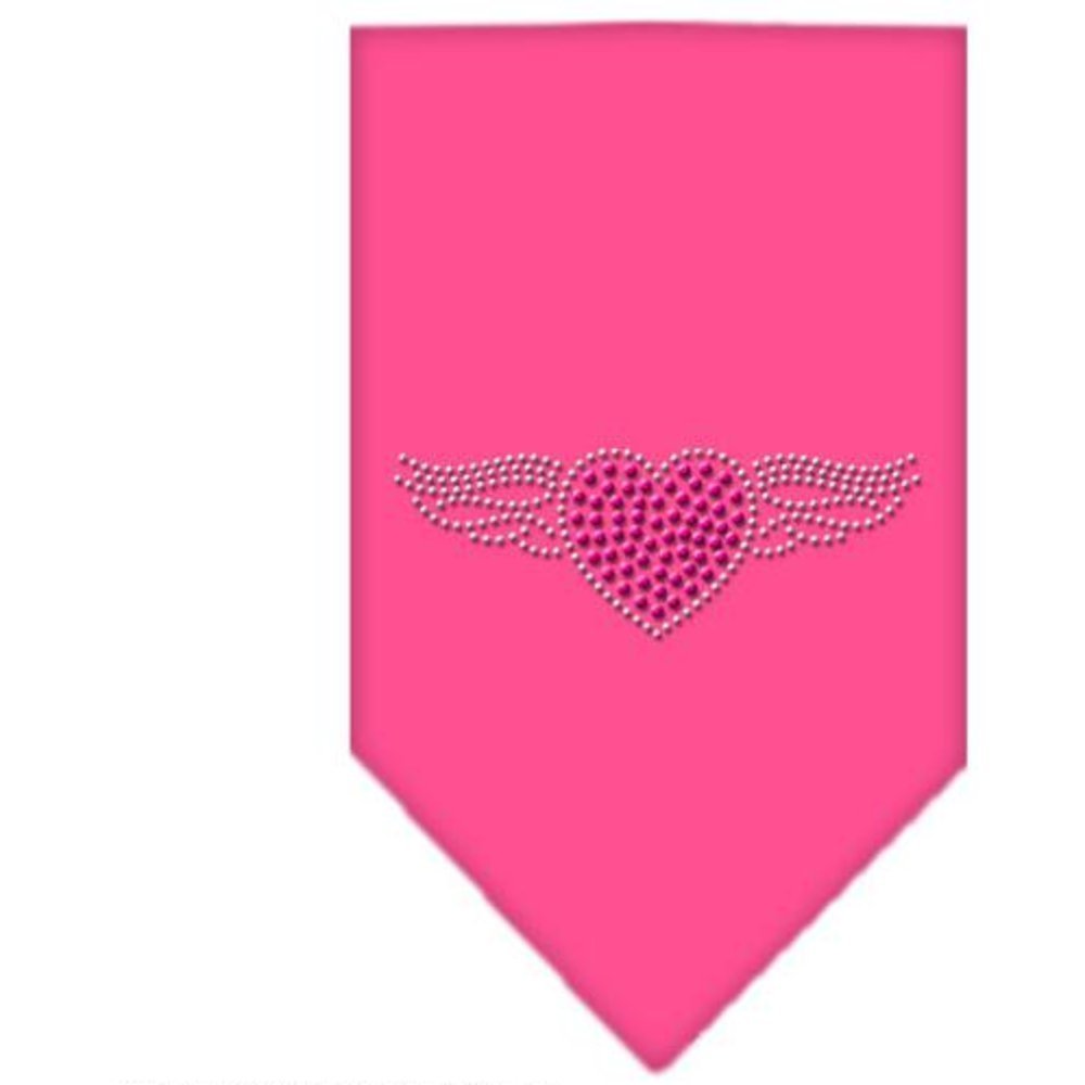 Mirage Pet Products Aviator Rhinestone Bandana, Large, Bright Pink