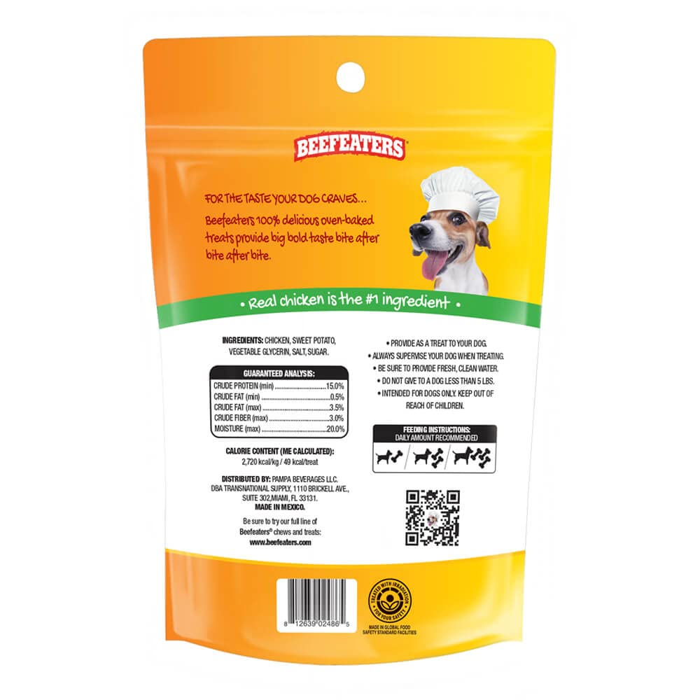 Dog Treats - Sweet Potato Wrapped with Chicken 4.25oz, Case of 6 | Dog Food No Corn/Wheat/Soy/Gluten | Low Fat, Grain-Free, Trai