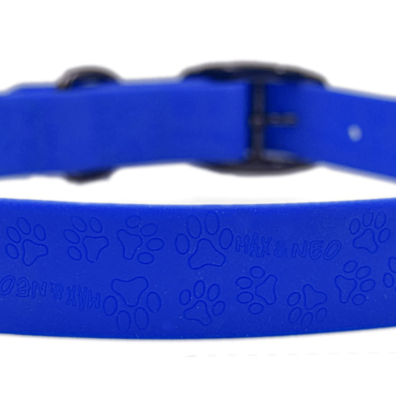 Max And Neo Waterproof Martingale Dog Collar - We Donate A Collar To A Dog Rescue For Every Collar Sold (Large, Black)