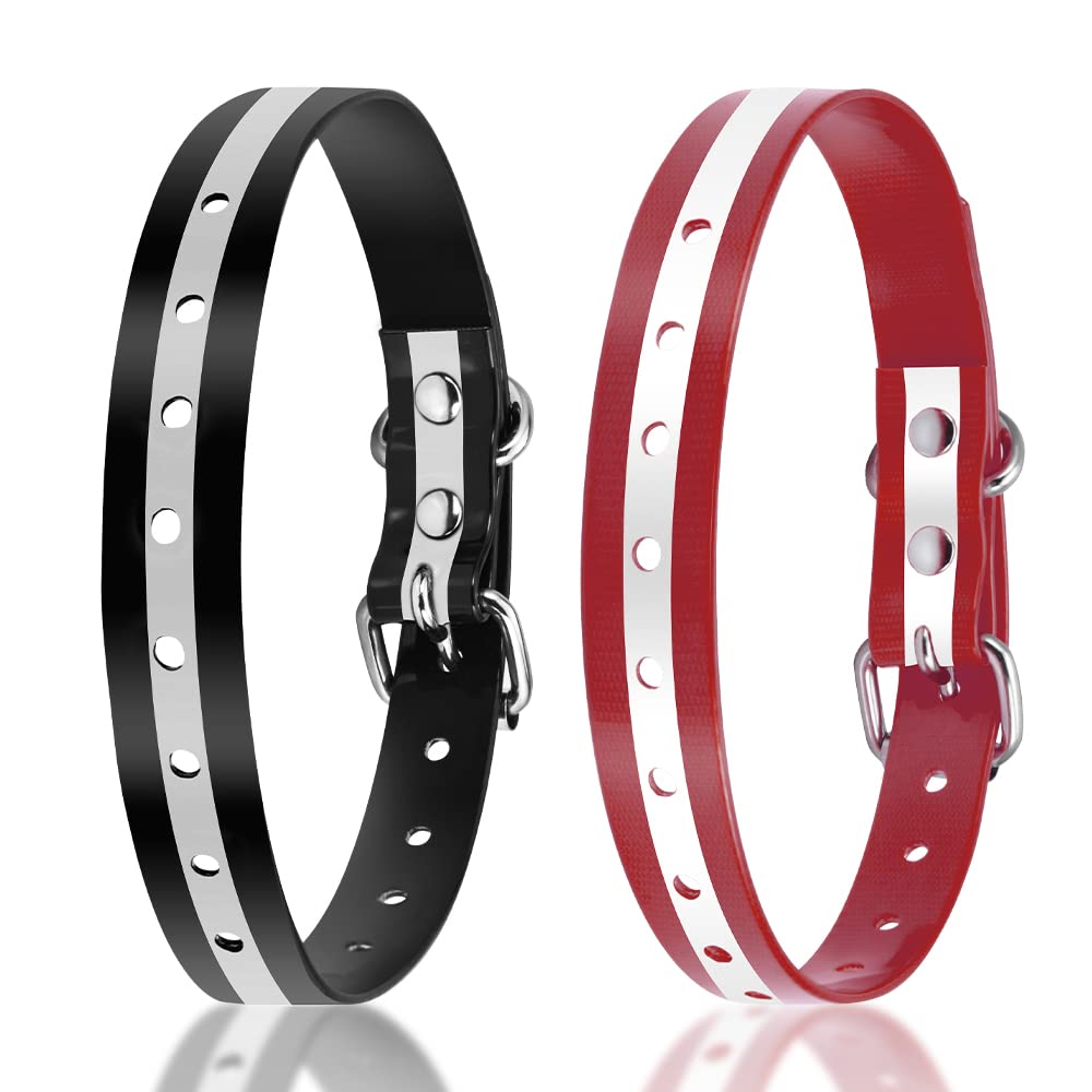 Petjoy Dog Collars Strap, Replacement Collar For Shock Reflective Collar, Adjustable Classic Dog Collar Strap For All Varieties 