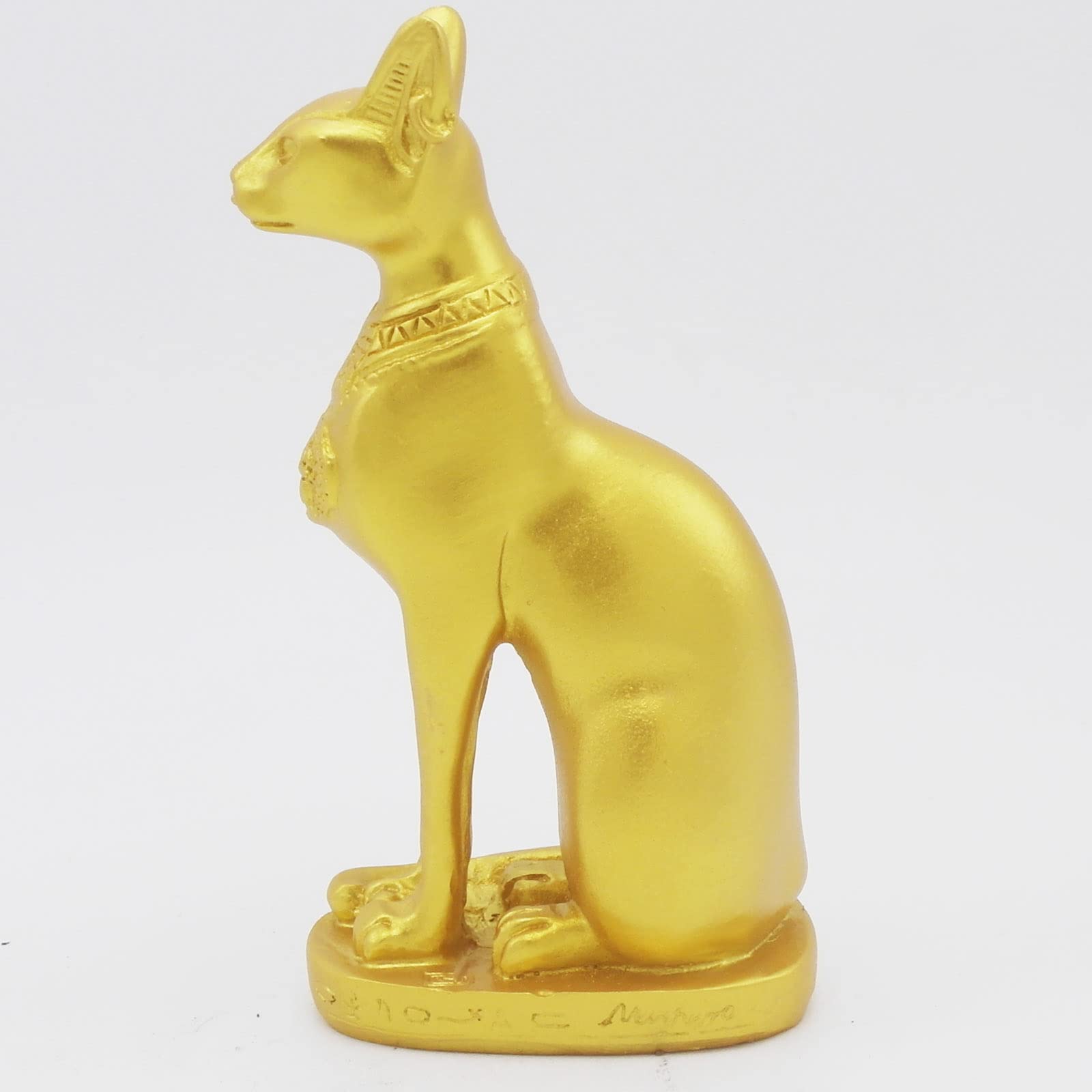 Kocris Casa Aquarium Ancient Egypt Fish Tank Decorations Cat Goddess Bastet Reptile Turtle Lizard Spider Tanks Terrarium Egyptian Temple Décor Ornament Pet Gold