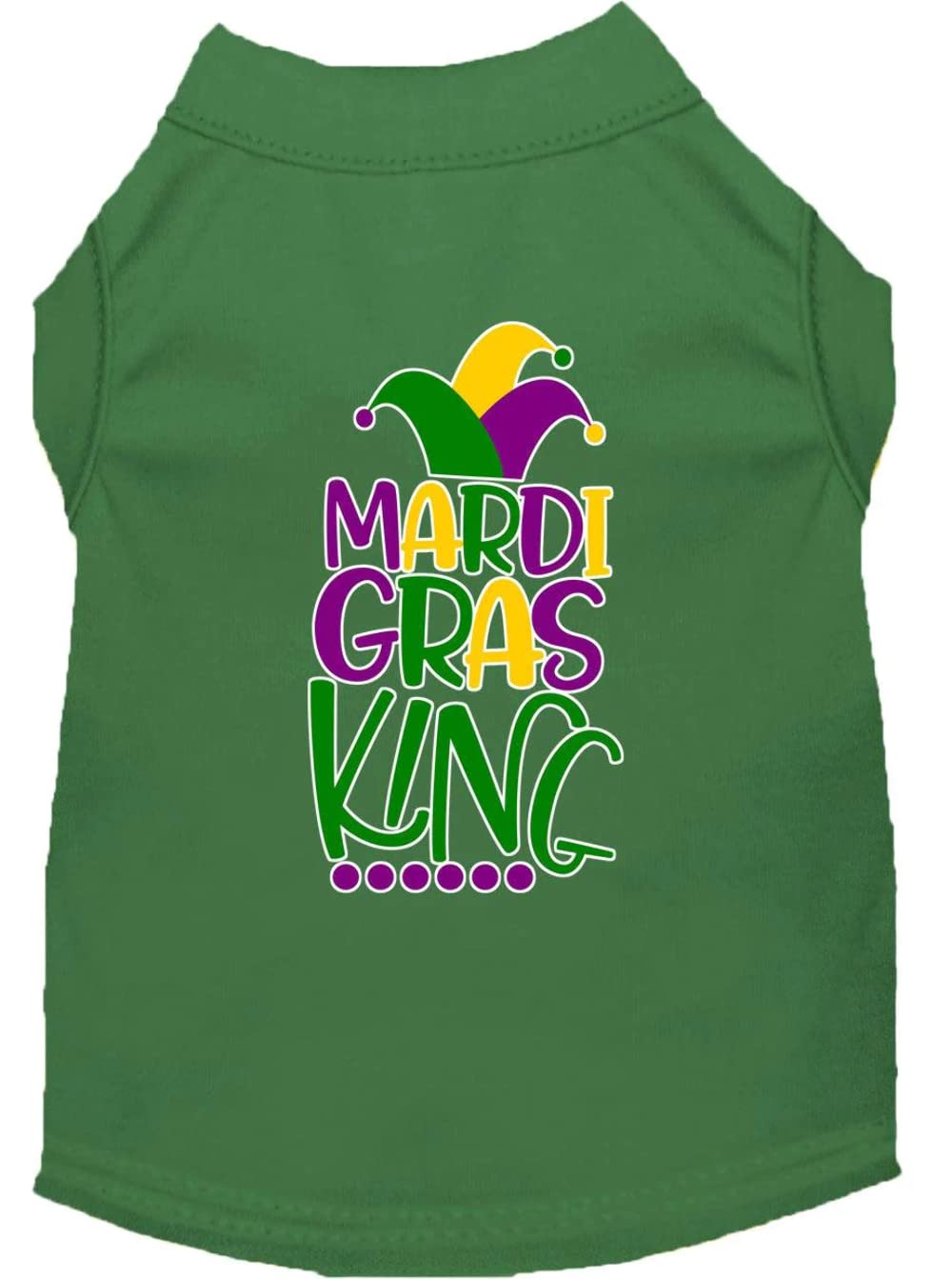 Mirage Pet Product Mardi Gras King Screen Print Mardi Gras Dog Shirt Yellow XXXL