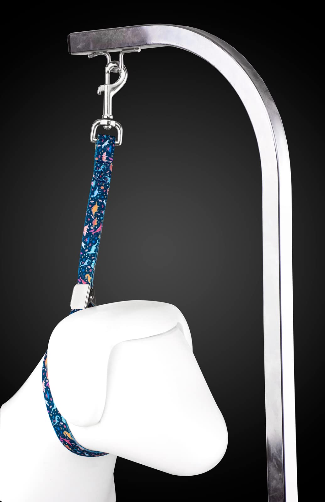 Country Brook Petz Dog & Pet 5/8 Inch Grooming Loop With Spring Loaded Clip - 18 Unique Designs For Grooming And Vet Tables (Din