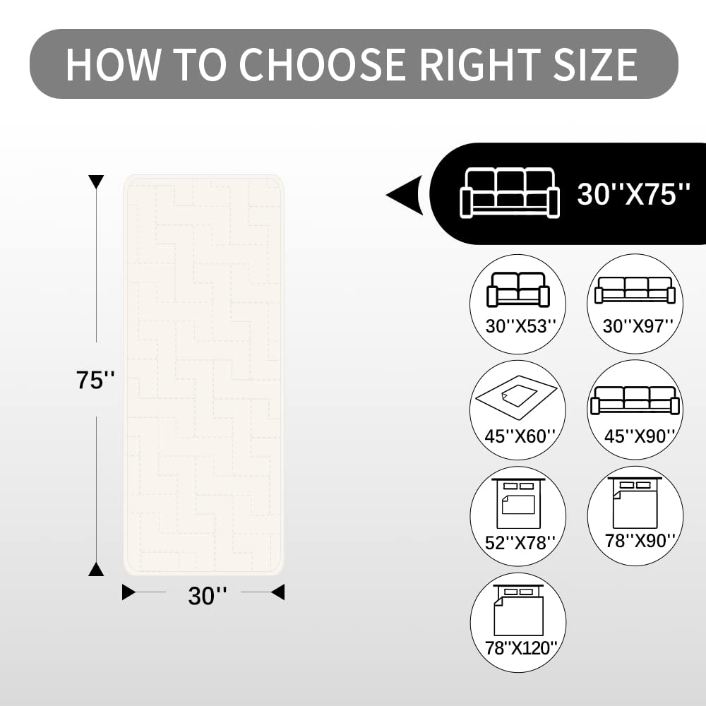 Fuguitex Waterproof Dog Bed Cover Couch Cover, Anti-Slip Cat Mat Pet Pad Blanket For Sofa Chair Recliner Furniture Protrctor