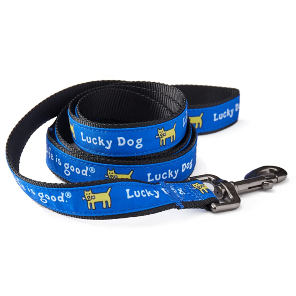 Life Is Good. Rocket Dog Leash, Royal Blue
