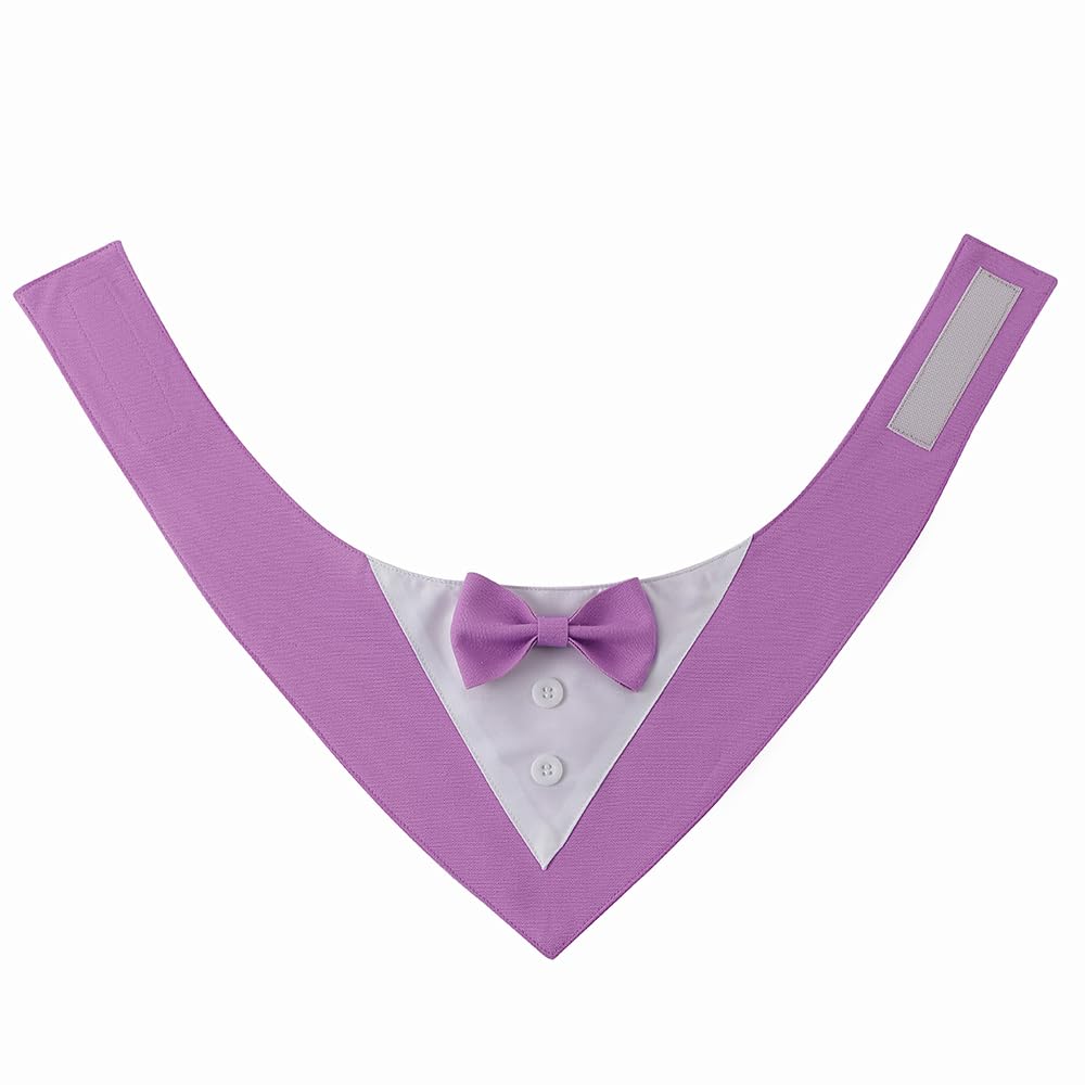 Bnibol Dog Tuxedo Collar For Wedding Engagement And Birthday, Formal Bandanatux Suit Costume With Bow Tie And Adjustable Buckle,