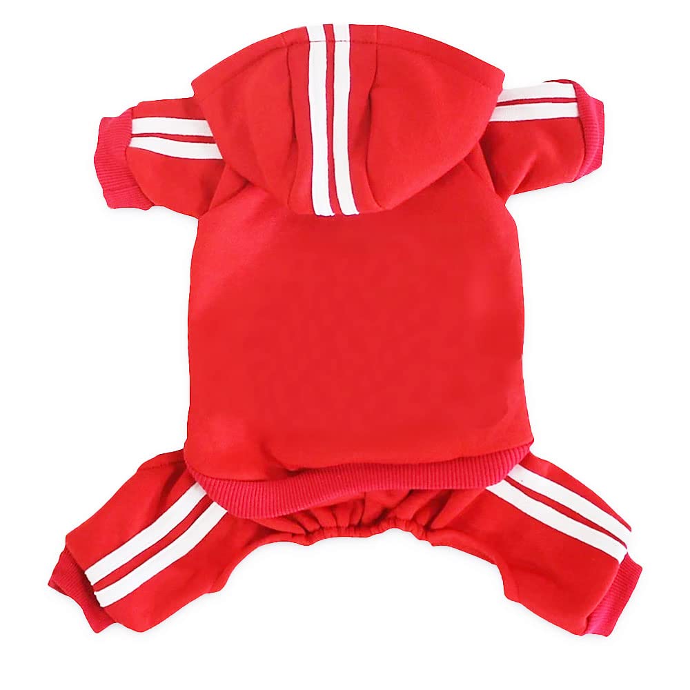 Meowwow Small Puppy Dog Hoodie Puppy Clothes Sweater 4 Legs Dogs Jumpsuit Fleece Sweatshirt Pet Outfit Girl Dog Winter Clothes C