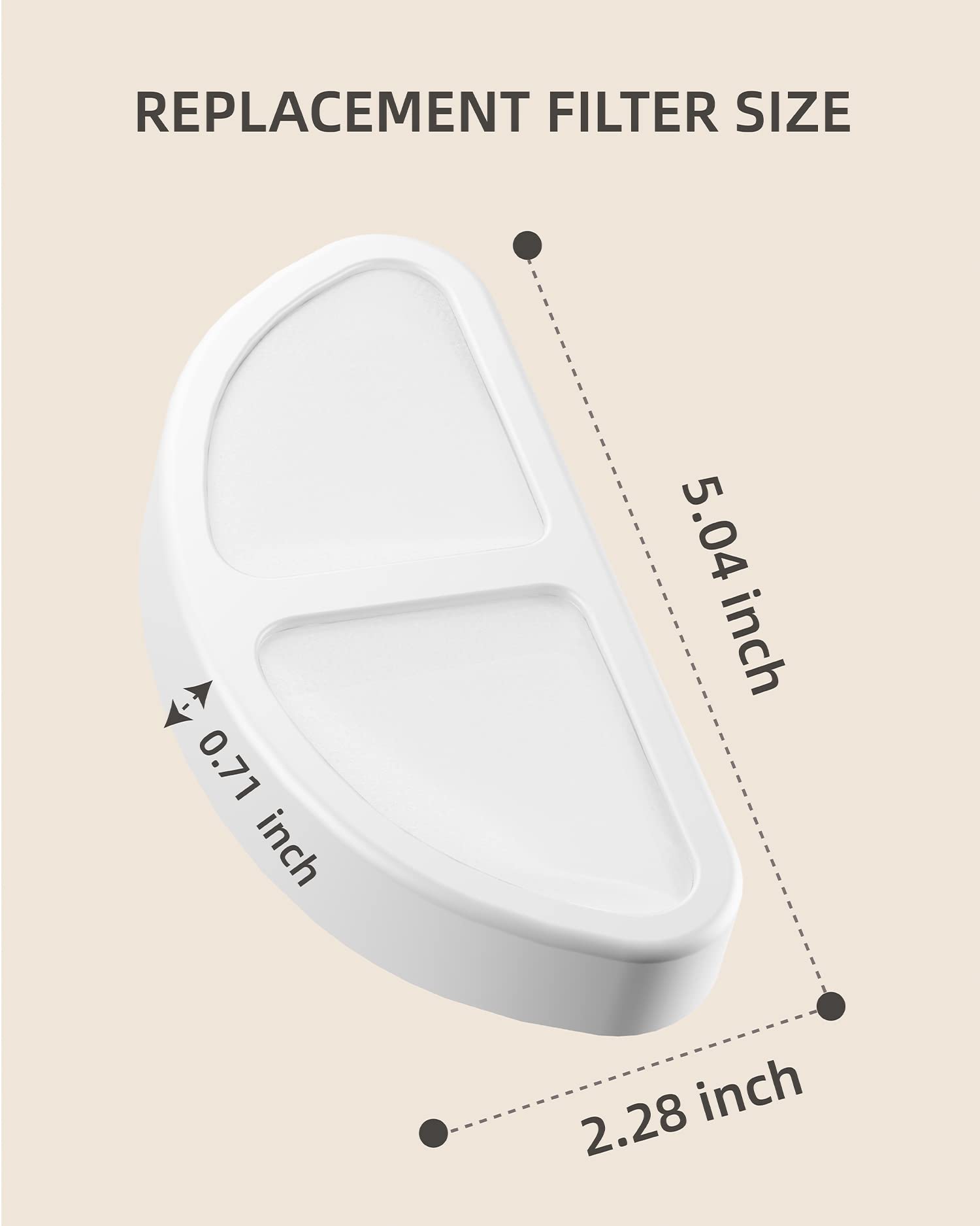 Pet Marvel 3 Pack Cat Water Fountain Filters, Replacement Filters For Water Dispenser, Cat Fountain Filter Replacement, Triple F