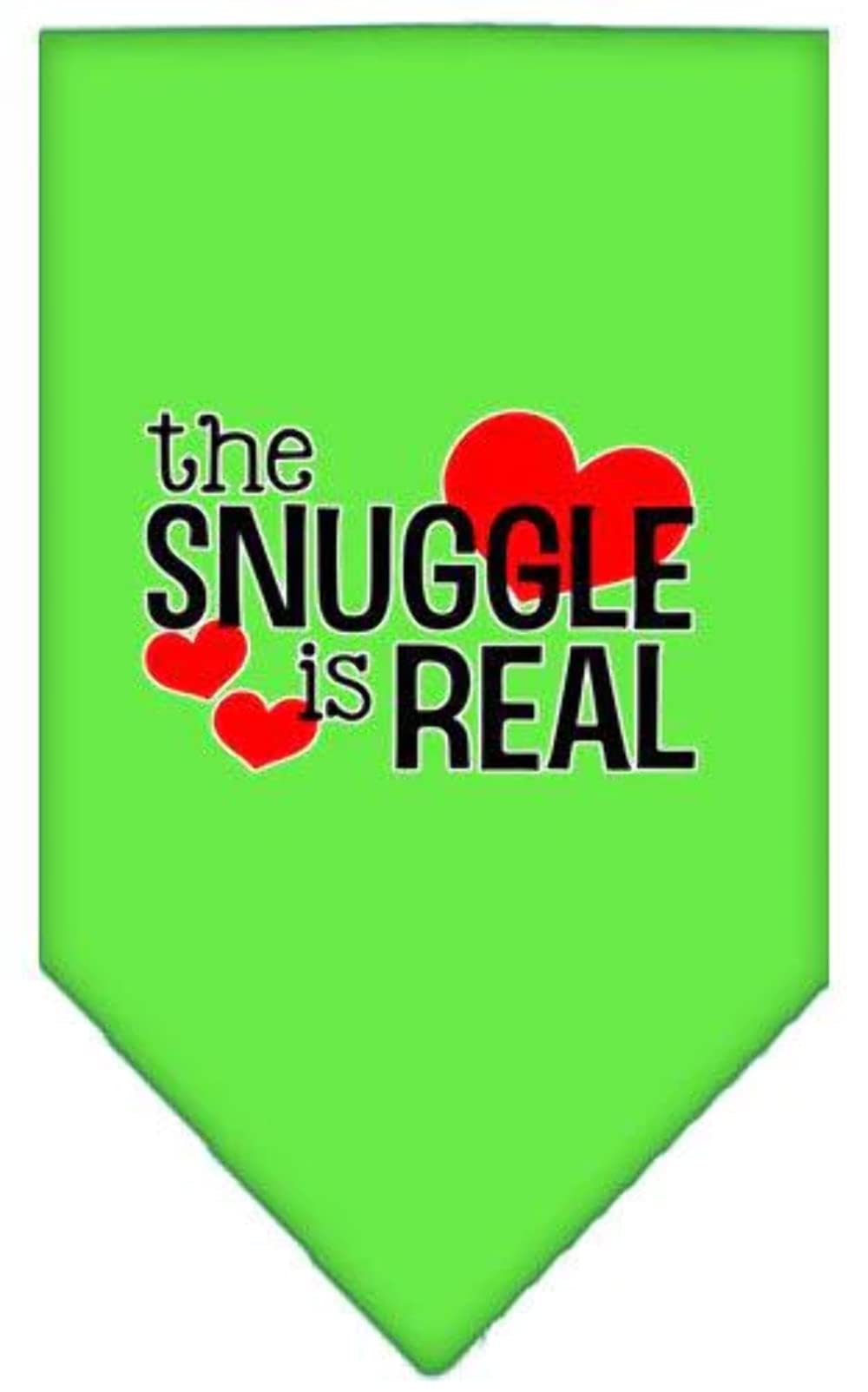 Mirage Pet Product The Snuggle is Real Screen Print Bandana Purple Small