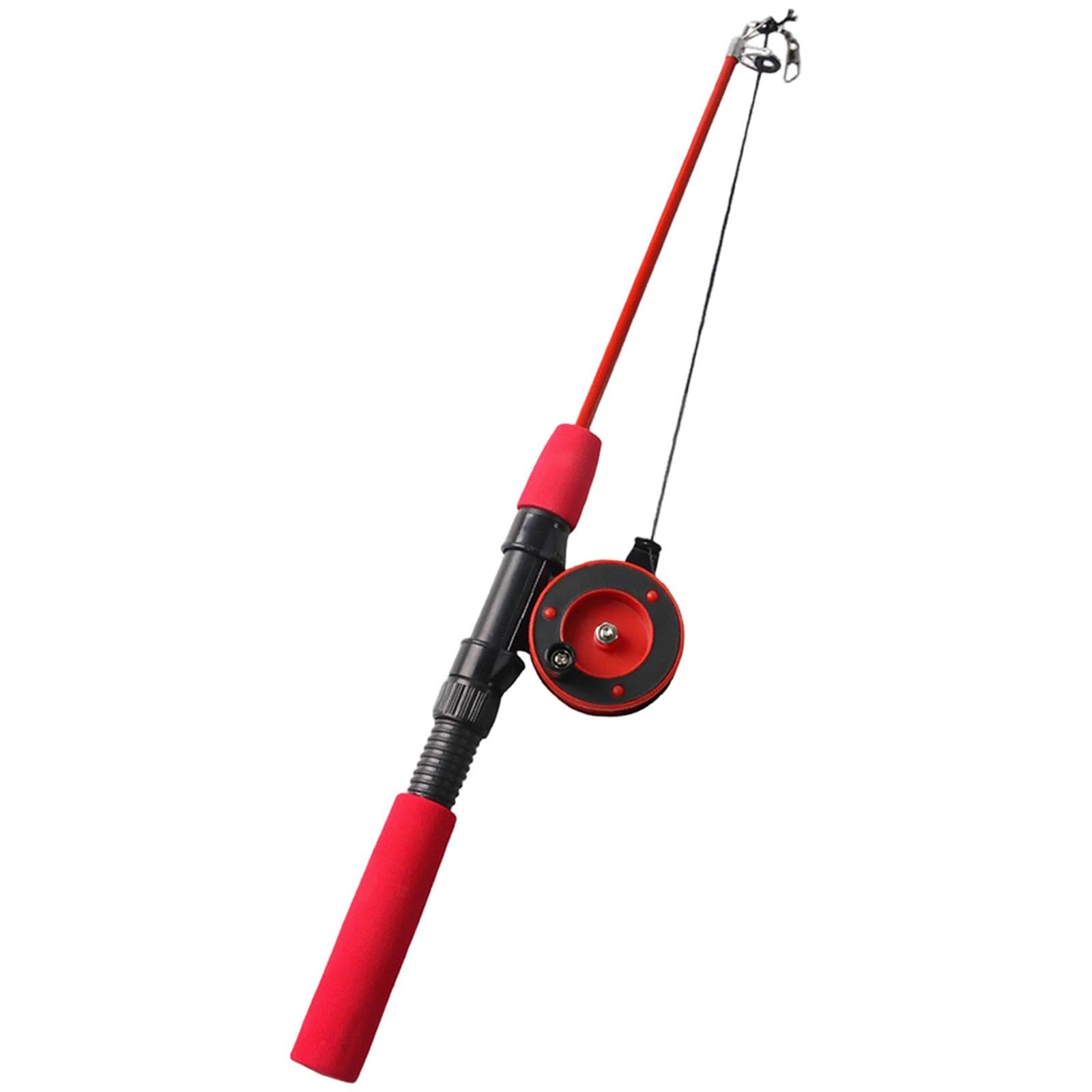Calandis Cat Telescopic Teaser Wand Entertaining Sturdy Gift Lightweight Pet Supplies Red | Toys | Cat Supplies | Pet Supplies