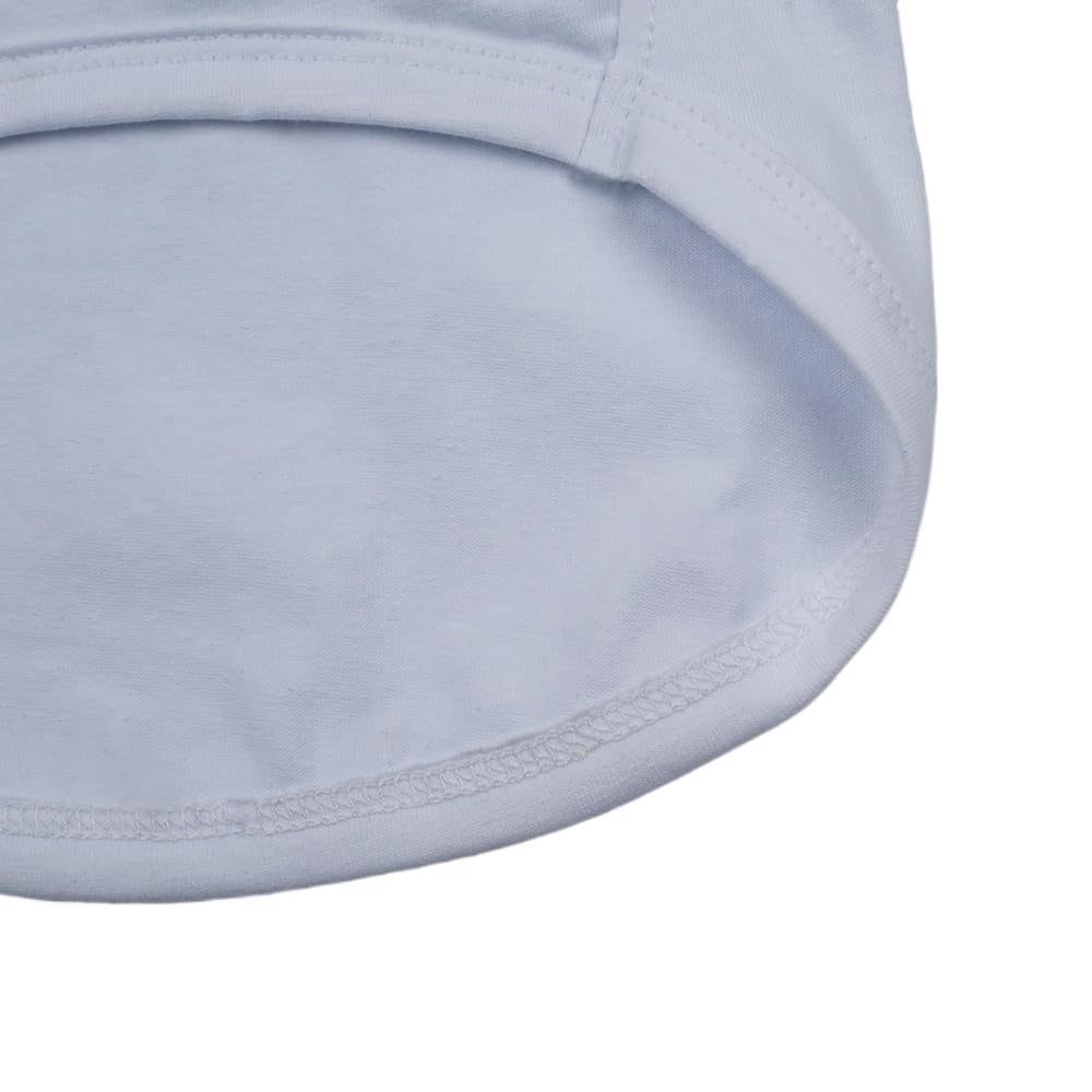 Dog T-Shirt Tee Clothes Vest Lightweight Stretchy Soft Cool Breathable Puppy Pawda White Medium