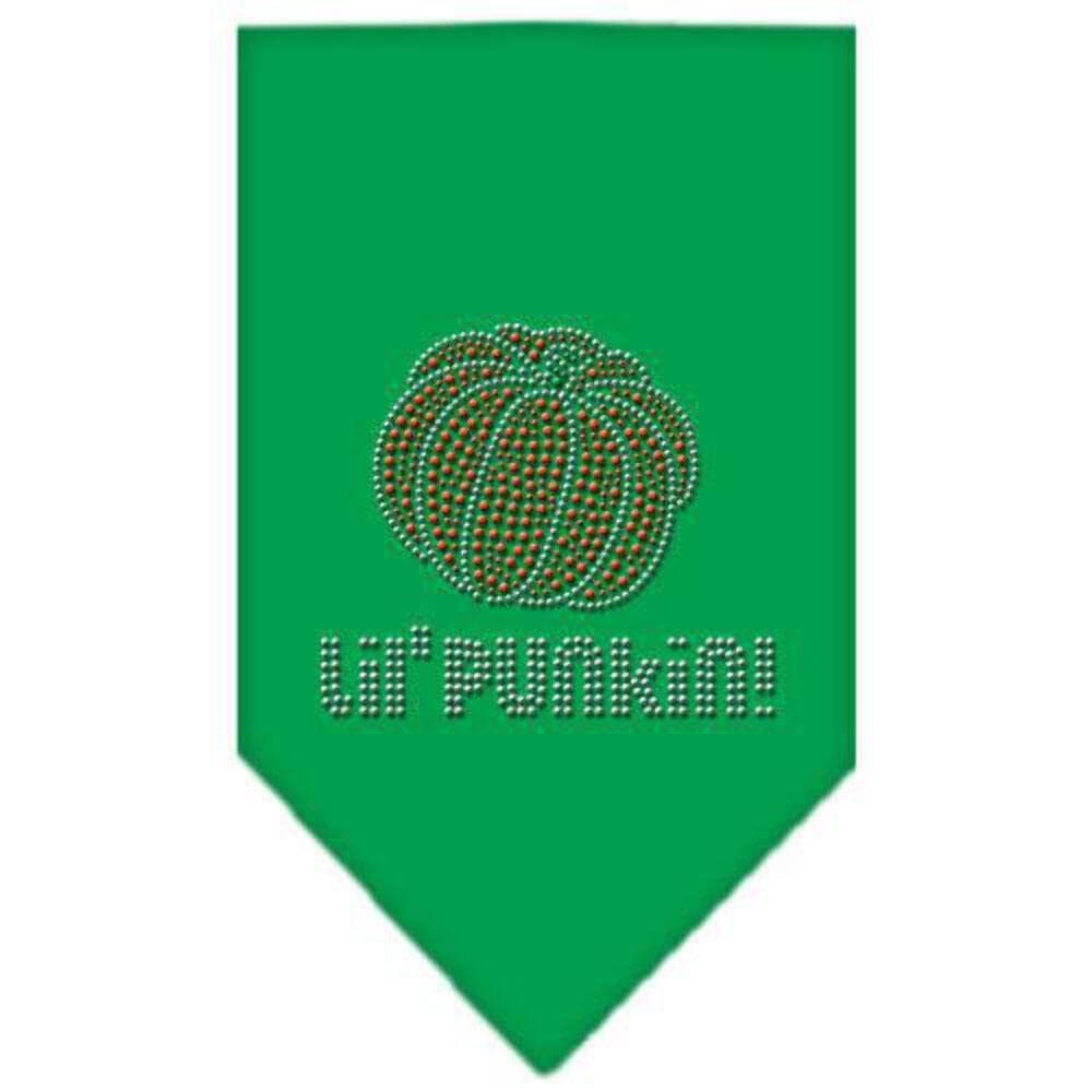 Halloween Pet and Dog Bandana Rhinestone, Lil Punkin Purple Large