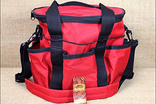 Hilason Grooming Tote With 10 Piece Grooming Set - Red