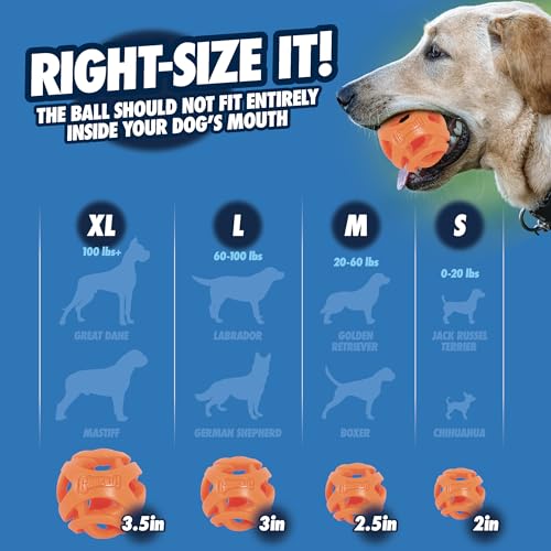 Chuckit! Air Fetch Ball Dog Toy, Extra Large (3.5 Inch Diameter), For Dogs Over 100 Lbs