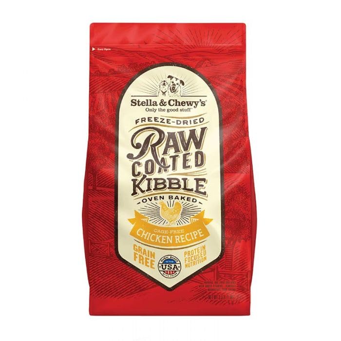Stella & Chewys Raw Coated Kibble Chicken Recipe Grain-Free Dry Dog Food, 3.5-lb
