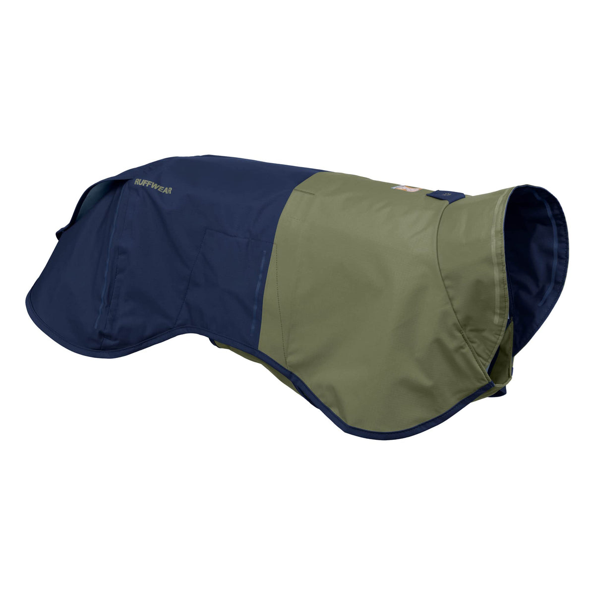Ruffwear, Sun Shower Dog Raincoat, All-Weather Jacket, Waterproof, Windproof & Lightweight, Midnight Blue, Small