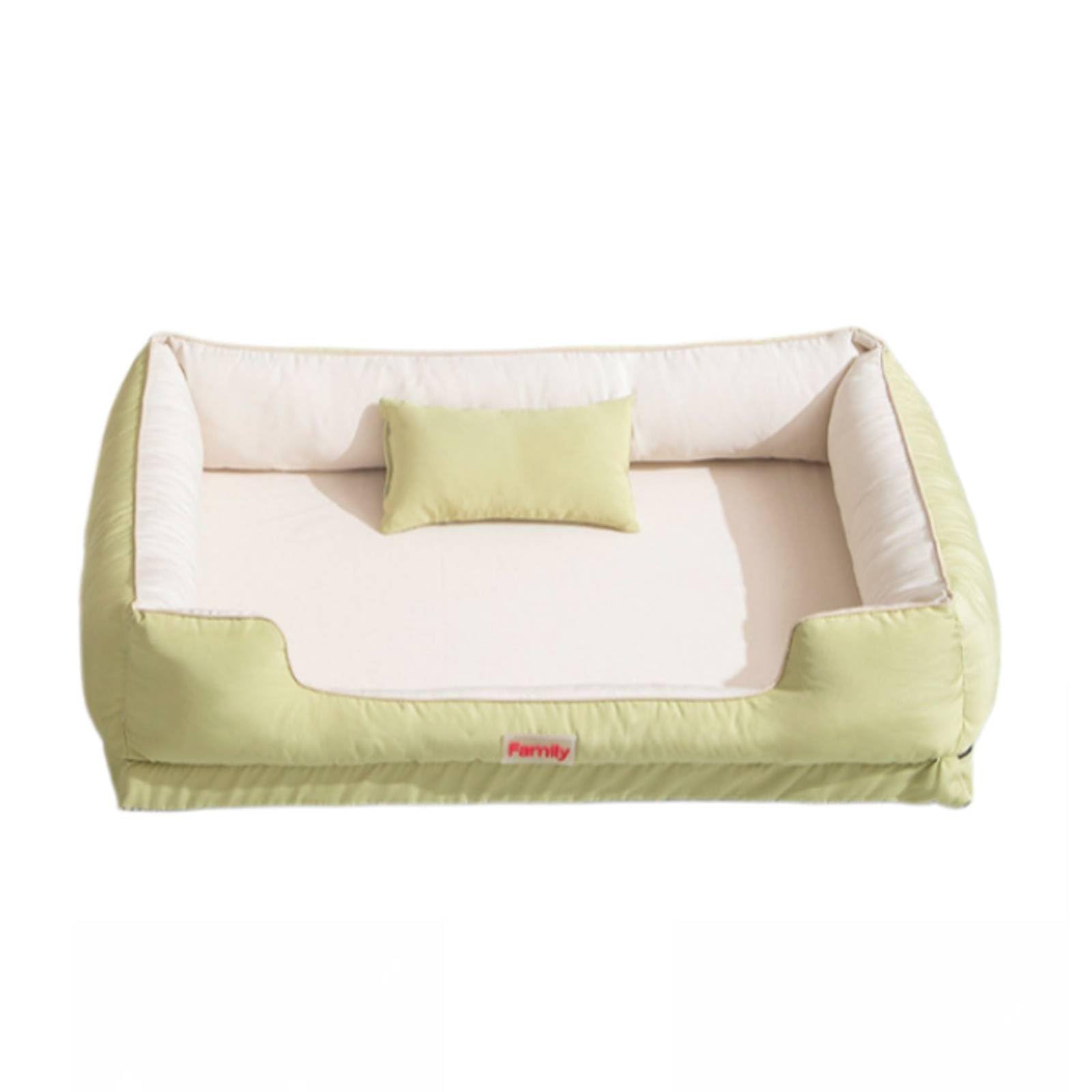 STYLEHEAVEN YearRound Use Thick Sponge Dog Bed Removable Cover Washable Dog Bed LongLasting Reversible Pet Mat Breathable, Gre