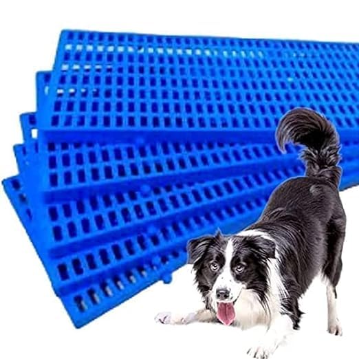SSM PET MART Pet Plastic I Flooring Mat I for Dogs/Cat/Rabbit/Goat Multipurpose Floor Mat 36x12 Inch (PCS of 6)