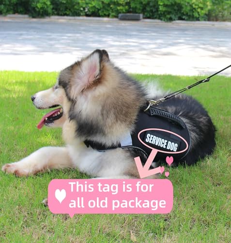 Misthis No Pull Service Dog Vest Harness (L) With Soft Handle And Reflective Stripe For Service Dogs Adjustable Padded Vest With Removable Reflective Patches For Small Medium Large Dogs
