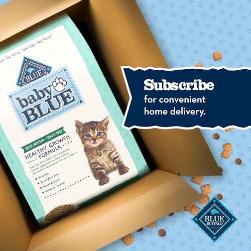 Blue Buffalo Baby BLUE Natural Kitten Grain-Free Dry Cat Food, High-Protein Healthy Growth Formula with DHA, Savory Chicken, 2-l