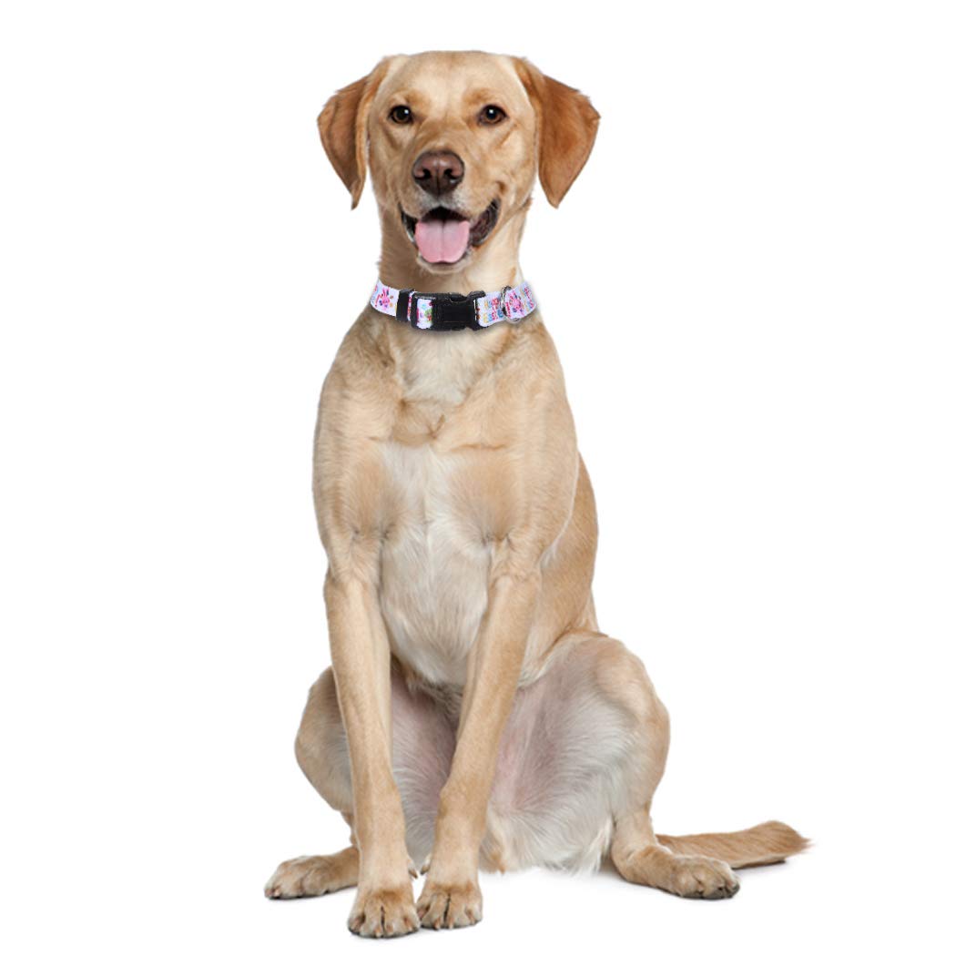 2 Pack Easter Dog Collar Adjustable Nylon Pet Collars Easter Egg Small