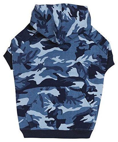 Casual Canine Camo Hoodie For Dogs, 7' Xs, Blue