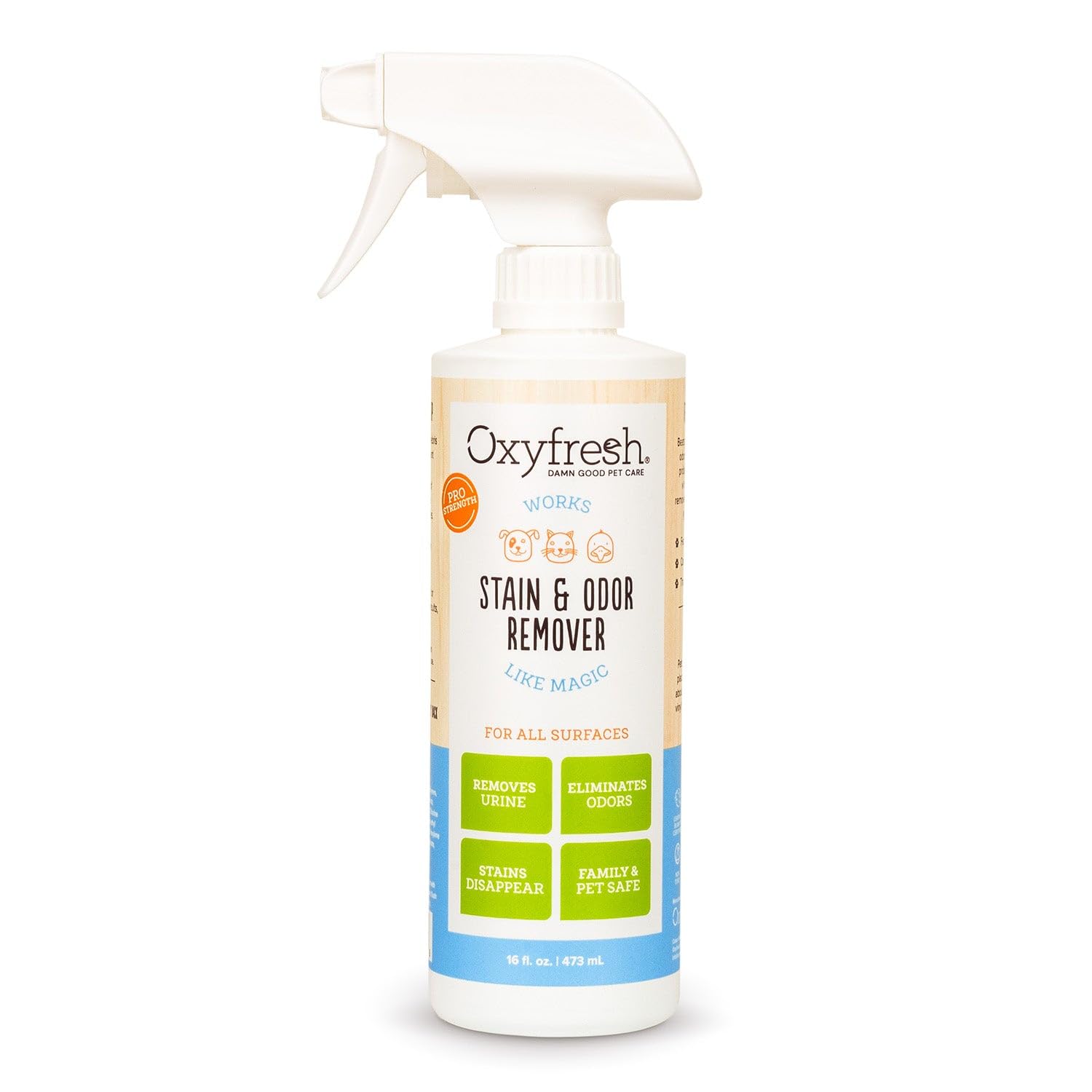 Oxyfresh Advanced Pet Stain Remover & Urine Odor Eliminator - Fast Acting Pet Odor Eliminator for All Surfaces - Best Way to Rem