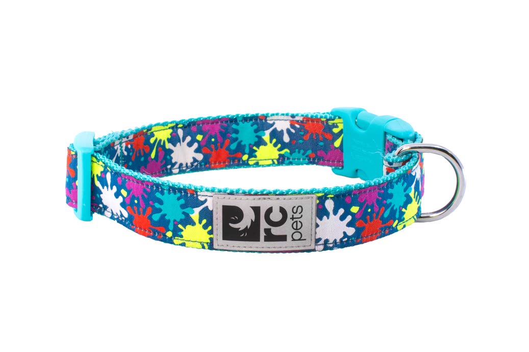 Rc Pets 1' Adjustable Dog Clip Collar, Medium, Splatter