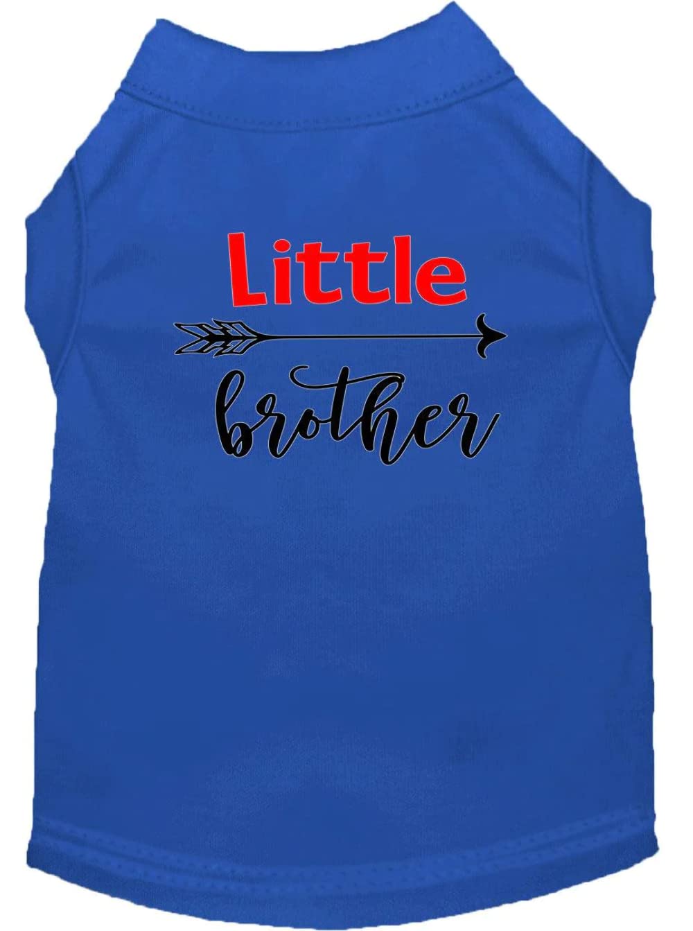 Pet Dog & Cat Shirt Screen Printed, "Little Brother" Gray LG (10-14 lbs.)