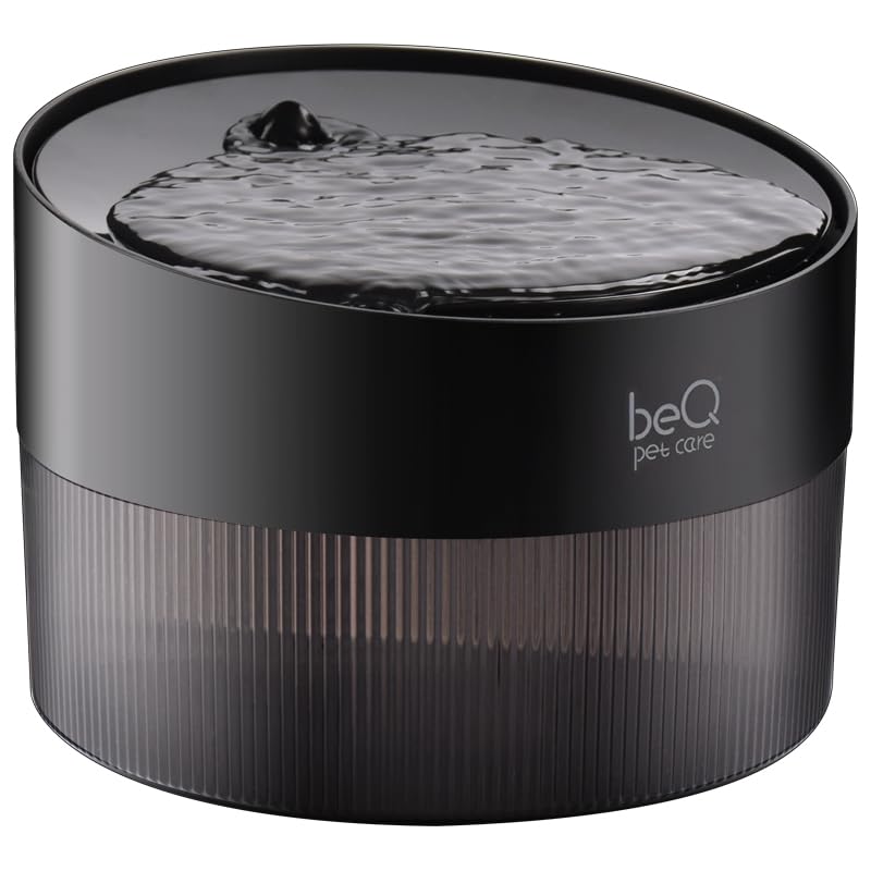 Beq Cat Water Fountain,2.5L/84Oz Indoor Ultra-Quiet Pet Water Dispenser, Bpa Free, Visible Water Level, Suitable For Cats, Small
