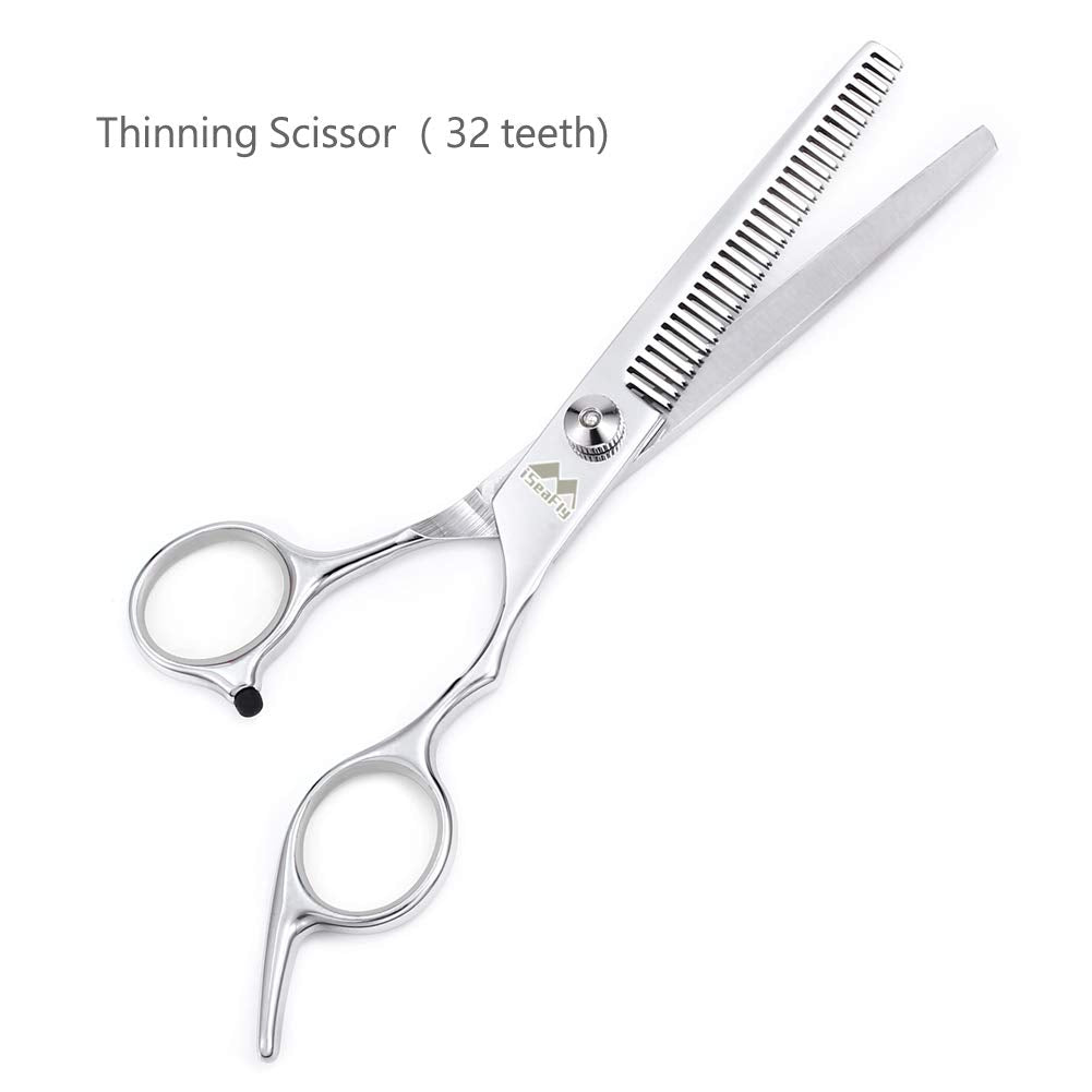 Dog Grooming Scissors Kit With Round Tip, Set Of 5 Cat Dog Scissors, Stainless Steel Pet Grooming Shears, Straight, Curved, Thin
