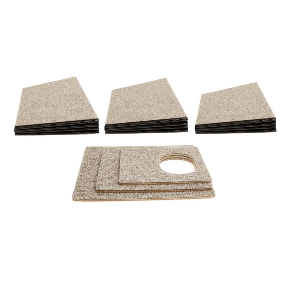 Happystack Cat Tower Model HS3SQTANLG Pyramid Style in Tan Indoor/Outdoor Carpet for Large Cats