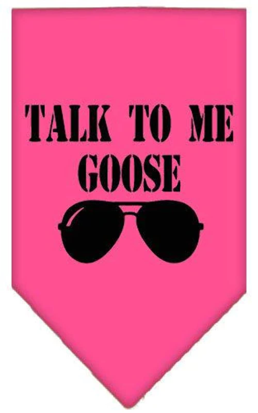 Pet and Dog Bandana Screen Printed, "Talk To Me Goose" Cocoa Small
