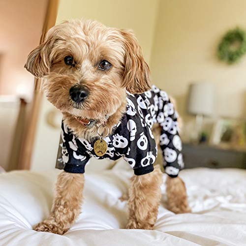 Cutebone Halloween Dog Jumpsuit Skull Shirt Pet Pajamas Bodysuit For Xl Doggie Onesies P11Xl