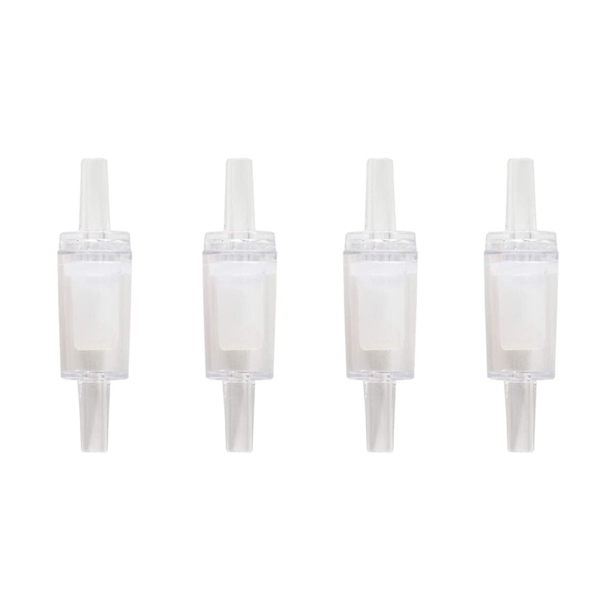 ALEGI 25ft 3/16 Aquarium Silicone Airline Tubing Set with Air Stones, Check Valves, Suction Cups - Semi-Transparent for Fish Tanks & Hydroponics