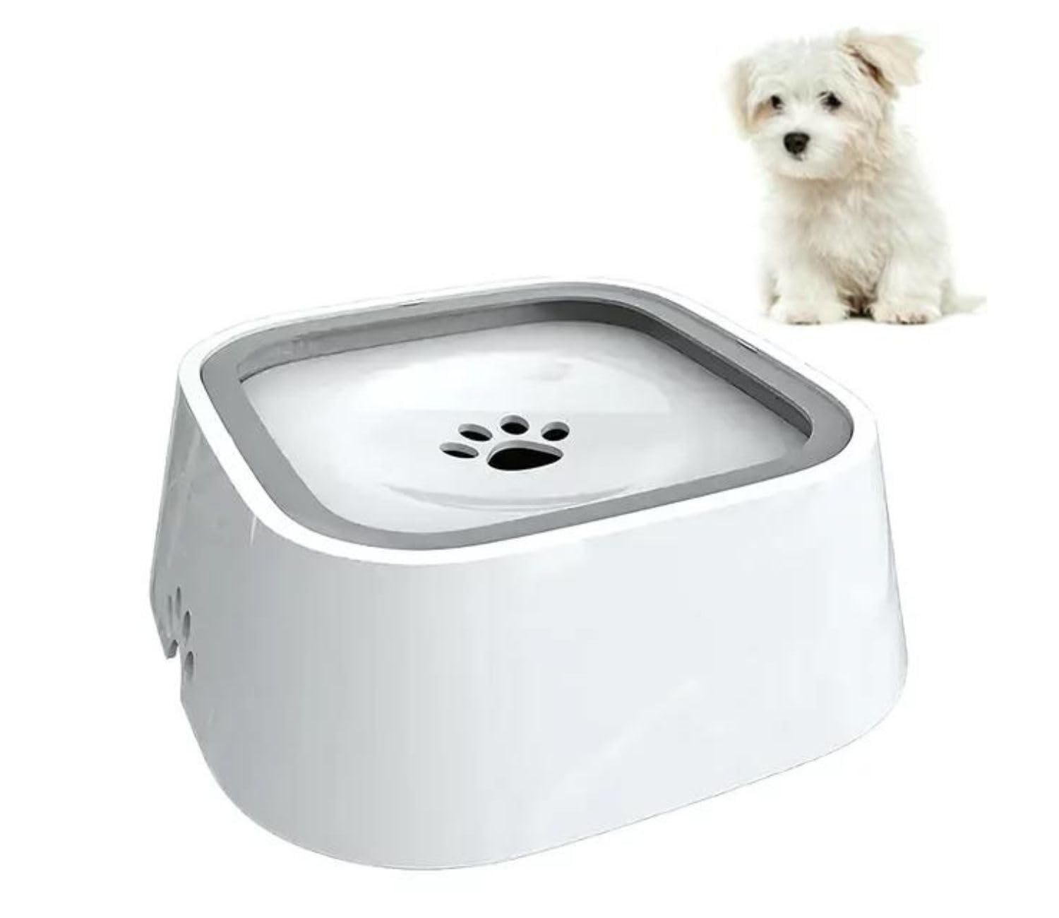 Kunya Pet Water Bowl Cat Water Bowl No Spill Dog Bowl Slow Water Feeder Pet Water Dispenser Vehicle Carried Travel Water Bowl Fo