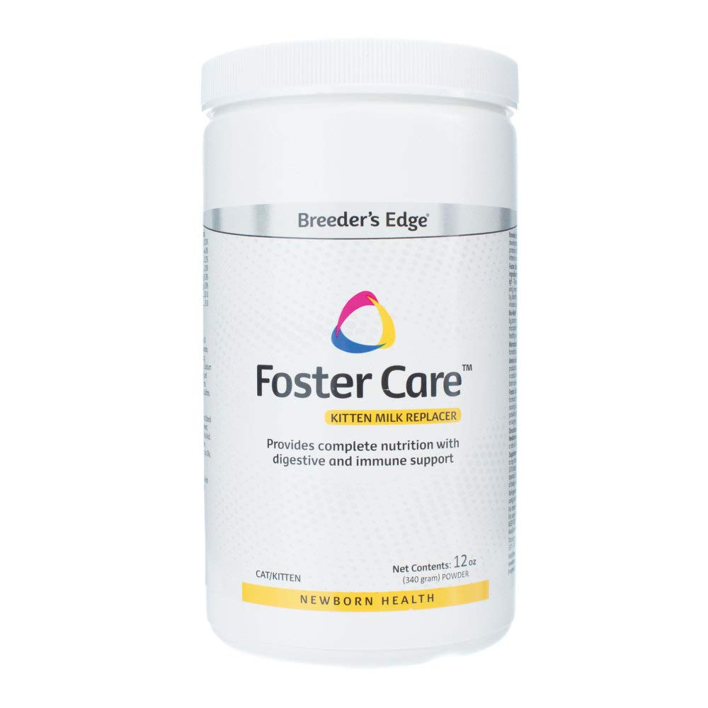 Breeders Edge Foster Care Feline - Powdered Milk Replacer - for Kittens & Cats - 12oz