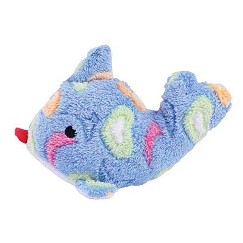 Zanies Sea Charmers Dog Toys Ocean Creature Squeak Toy Seahorse Fish Stingray Sets Too (Blue Fish)