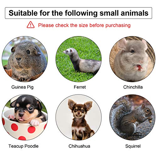 4 Pieces Small Pet Harness Vest And Leash Set With Cute Bowknot And Safe Bell Decor Chest Strap Harness For Outdoor Walking Rabbit Ferret Guinea Pig Bunny Hamster Puppy Kitten (Small)