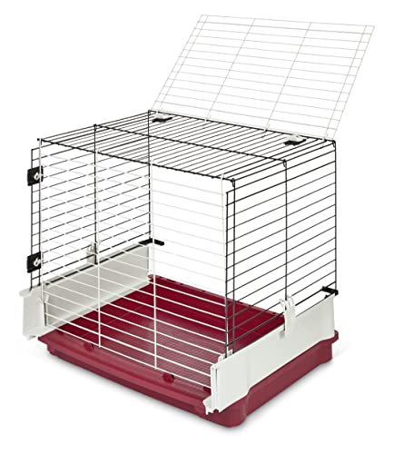 Midwest Homes For Pets Rabbit Cage Wire Extension | Extension Fits Midwest Models 158 & 158Xl, 158Wex, Maroon/White (Wire Extension Only)