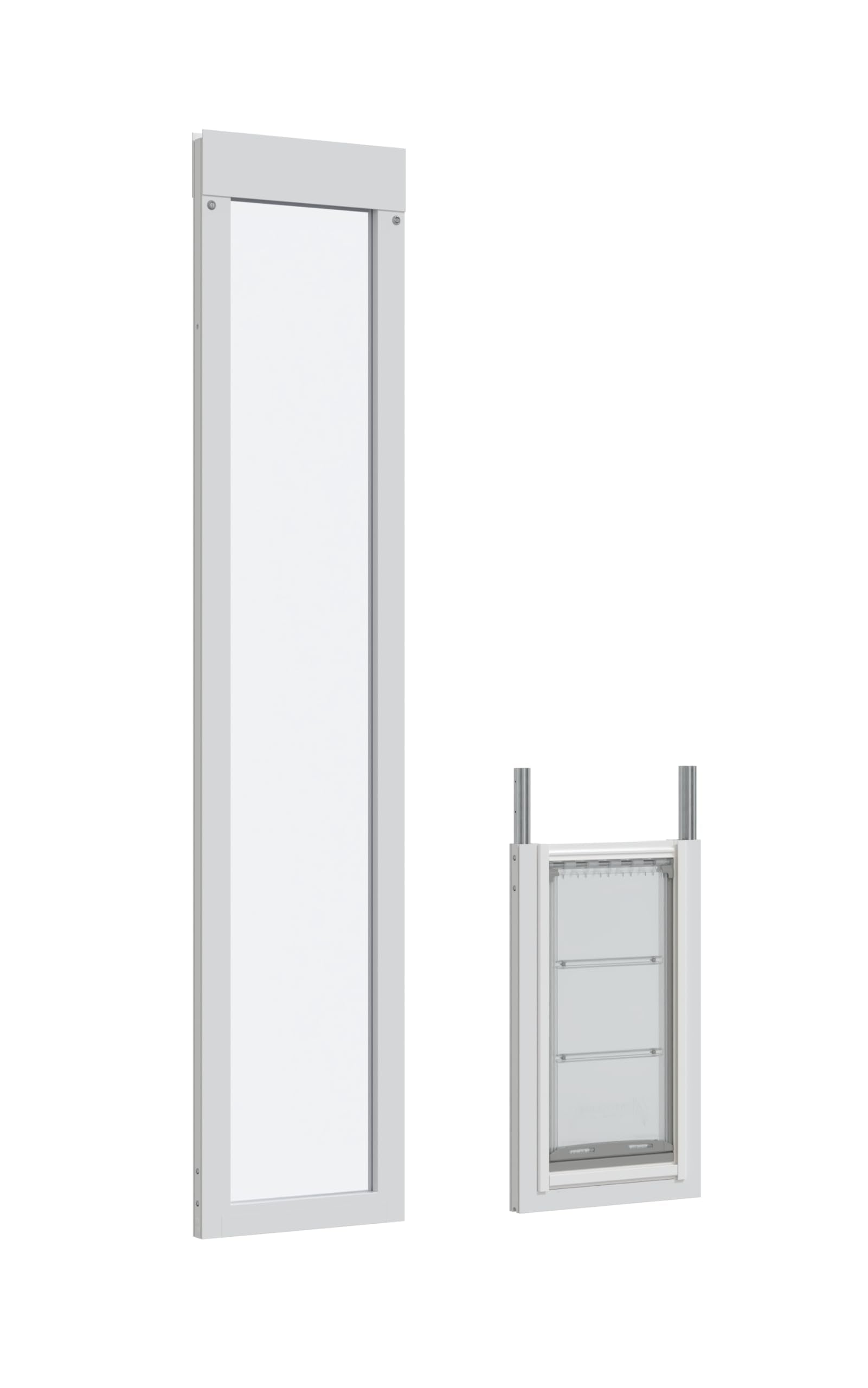 Endura Flap Pet Door For Vinyl Sliding Glass Doors | Weatherproof & Insulated Dog Door For Vinyl Sliders | Durable With Secure L