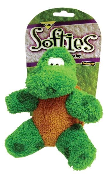 Booda Pet Products Softies Terry Toby Turtle Dog Toy [Set Of 2]