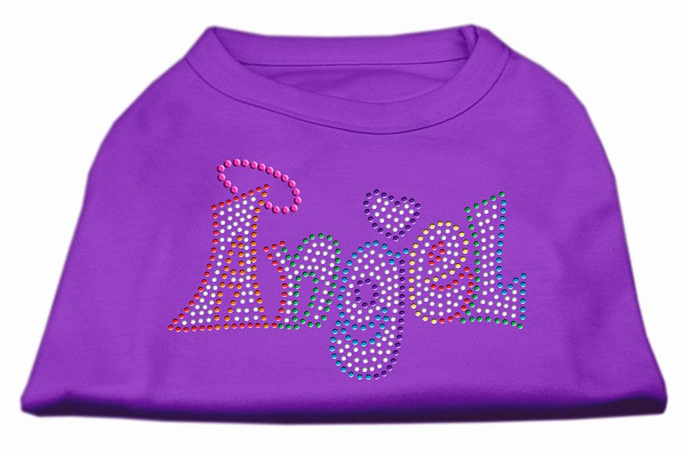 Mirage Pet Products Technicolor Angel Rhinestone Pet Shirt Purple Xxxl (20)